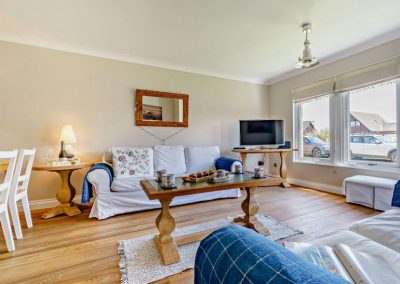 Beachcombers cottage lounge in Beadnell Northumberland